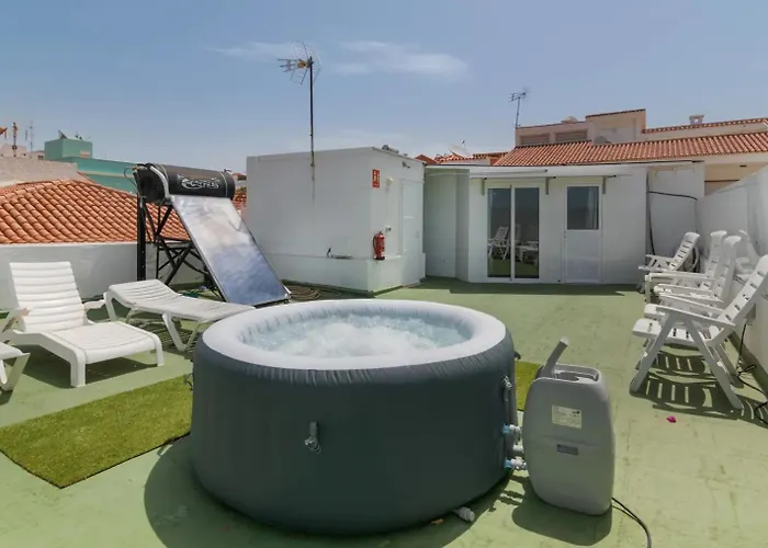 Con Terraza Y Jacuzzi Privada En Pensión Maspalomas (Gran Canaria)